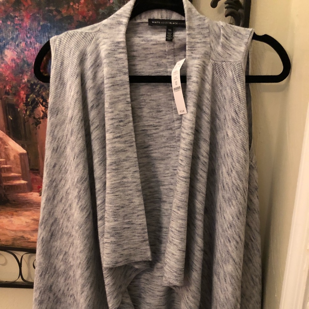 White house black market marlved cotton vest